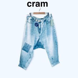 CRAM dropcrotch upcycle organic cotton jeans